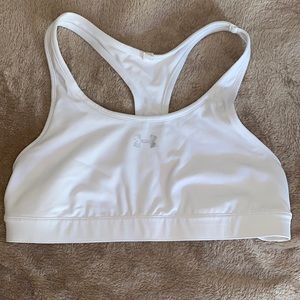 White Under Armour Sports Bra